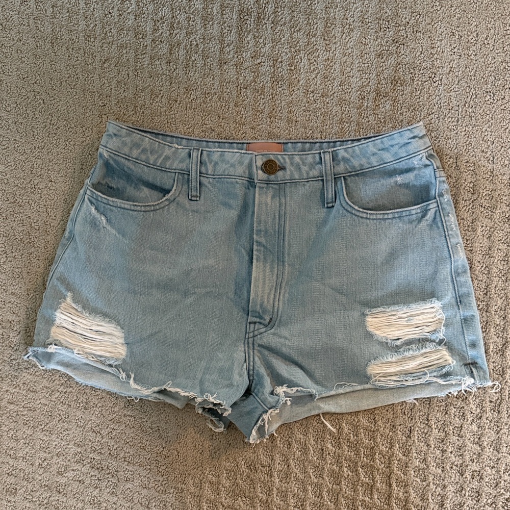 Show Me Your MuMu denim high waisted shorts